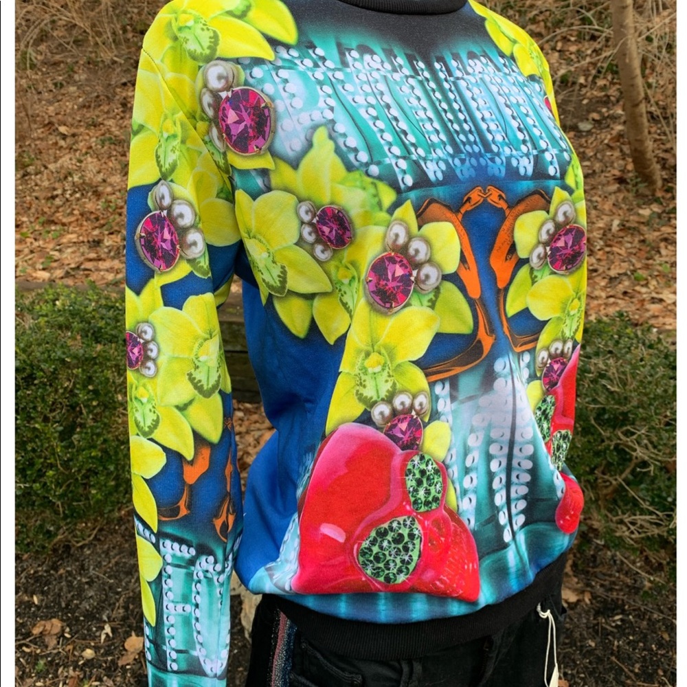 “I’m Bad”Skull & Handcuffs Top Made in Italy